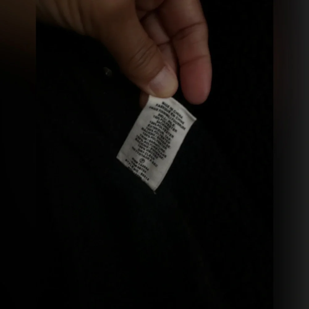 Avec Les Filles Faux Shearling Black Biker Jacket Size M - Picture 5 of 12